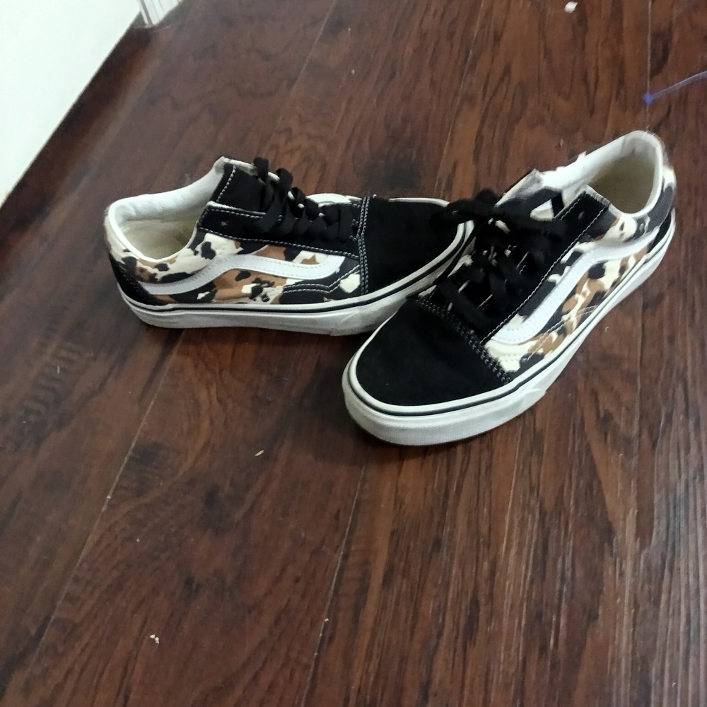 Vans Black and Brown Kids Sneakers